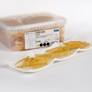 Lemon Peel Confit Strips - 1kg/2.2lbs