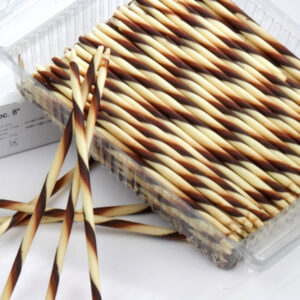 Chocolate Cigarettes Marble Extra Long 7.8''/20cm - box of ∼110 pcs - 820g/1.8lb