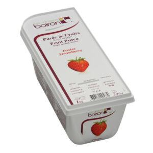 Purée de fraises - sans sucre ajouté - 1kg/2.2lb