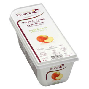 Puree White Peach - no added sugar - 1kg/2.2lb