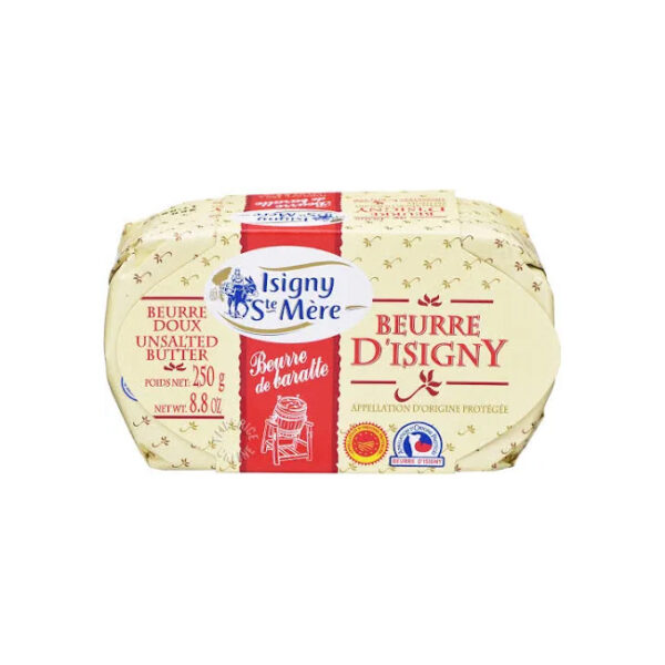 Butter Isigny Unsalted 82% - 250g/8.82oz