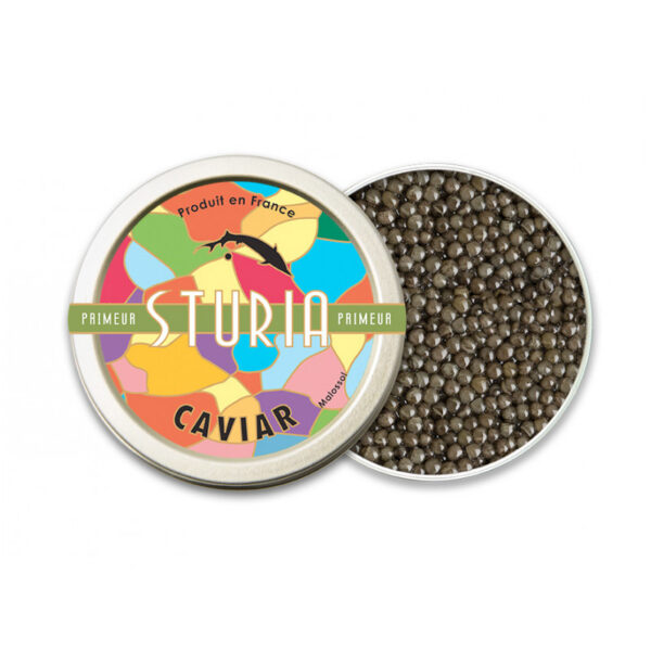 Caviar STURIA Baerii Primeur avec cuillère en nacre - 100g/3.53oz